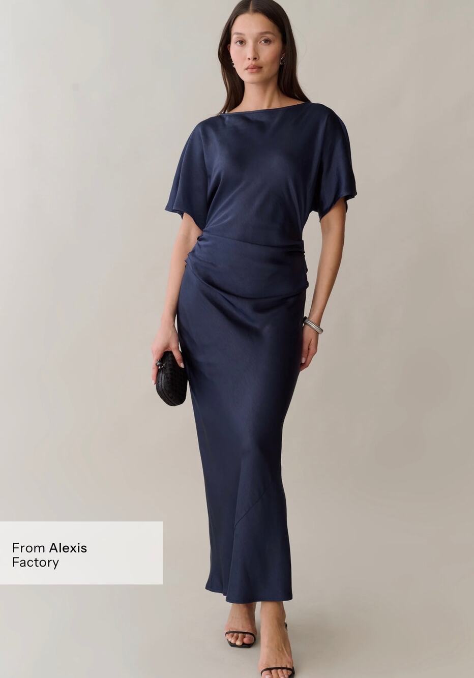 New O.P.T Wren navy blue gown Dress $272 size 0